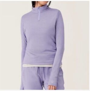 Allbirds Natural Run Midlayer Lavender Purple 1/4 Zip SALE!